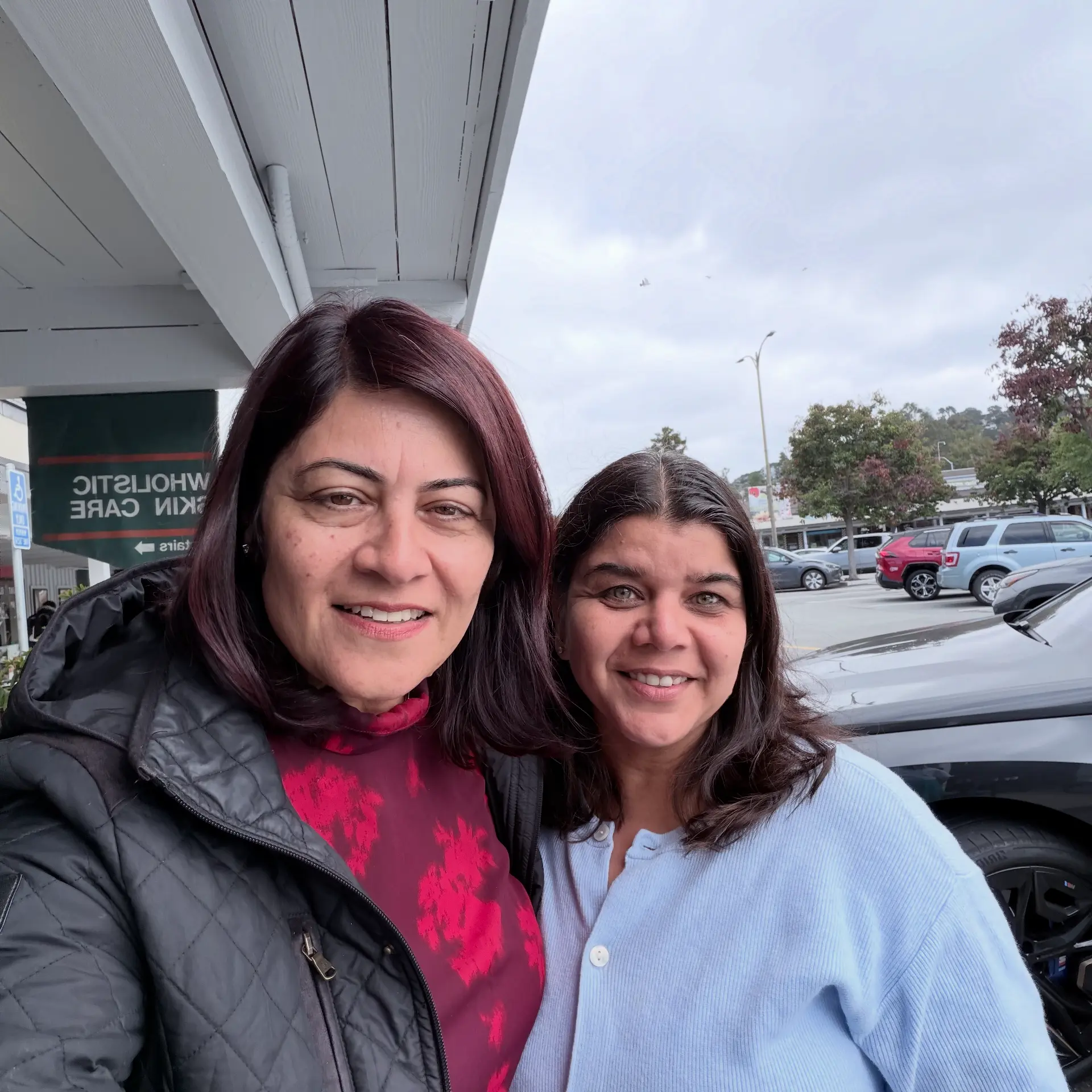 Megha Chawla with a San Carlos community member