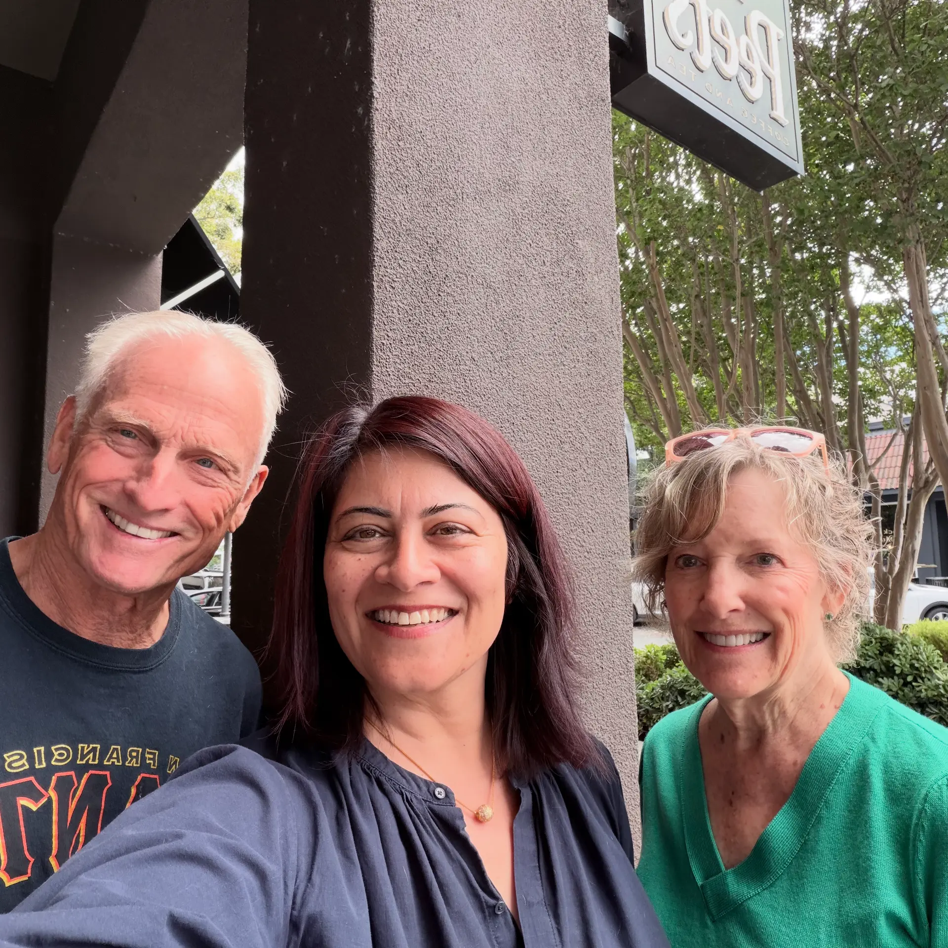 Megha Chawla with San Carlos community members