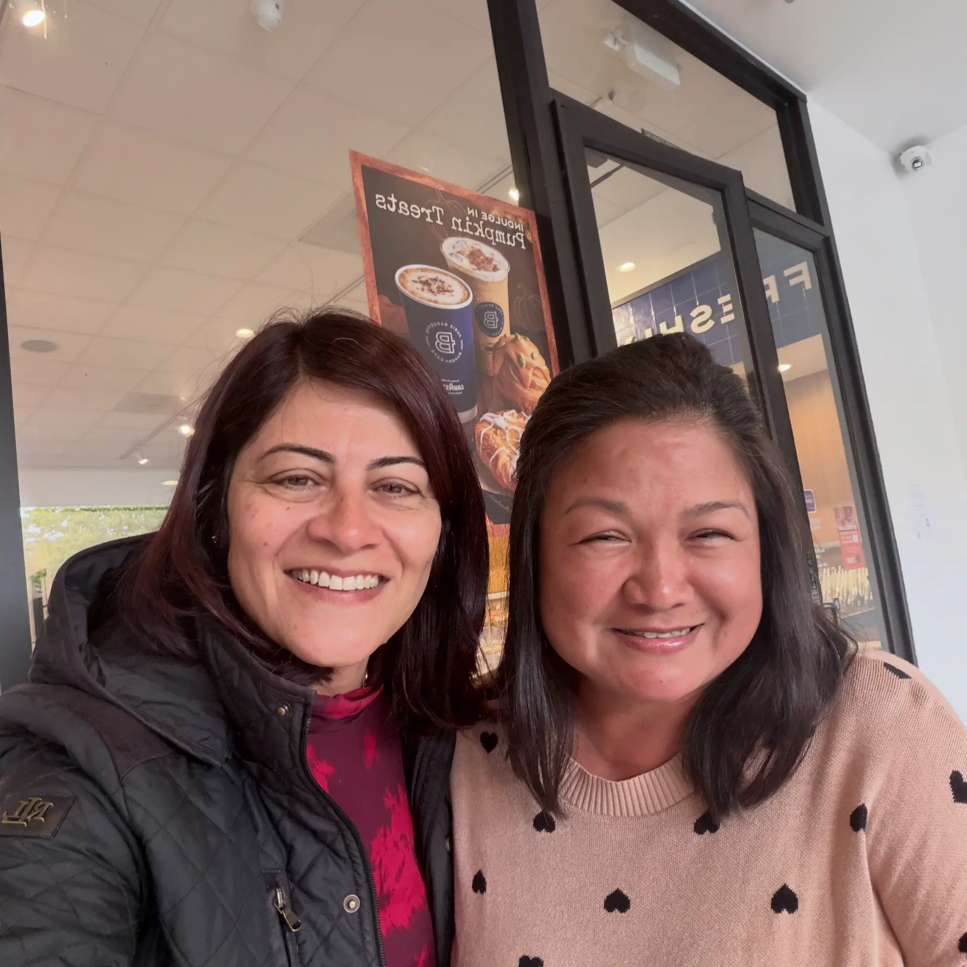 Megha Chawla with a San Carlos supporter